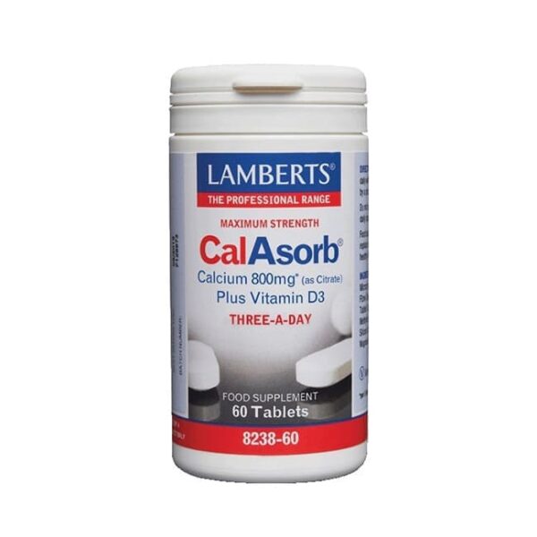 Lamberts Calasorb Calcium 800 mg plus D3 60 ταμπλέτες