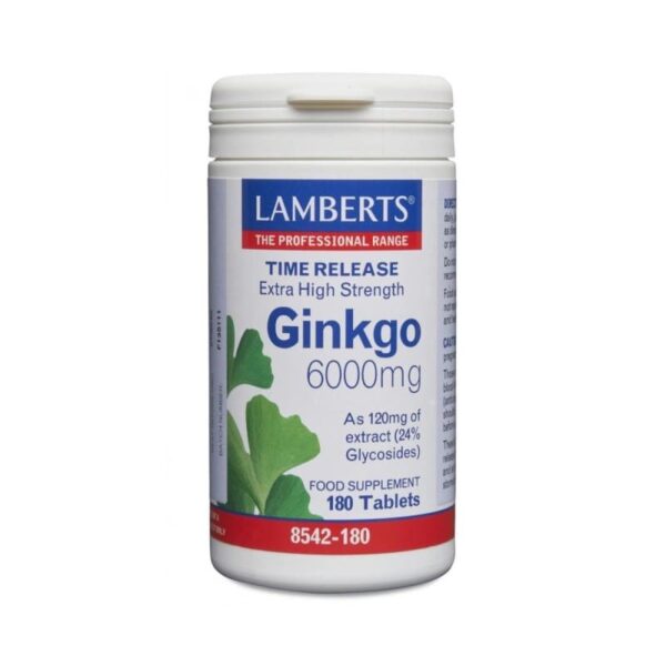 Lamberts Ginkgo Biloba 6000 mg 180 ταμπλέτες