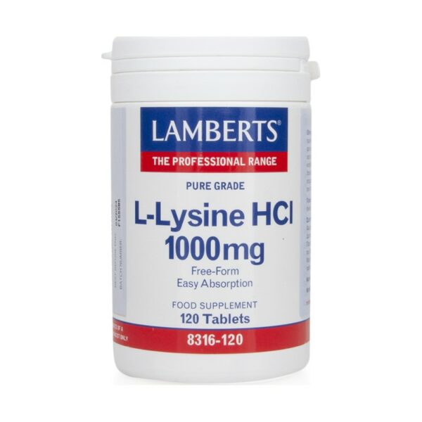 Lamberts L-Lysine 1000 mg 120 ταμπλέτες