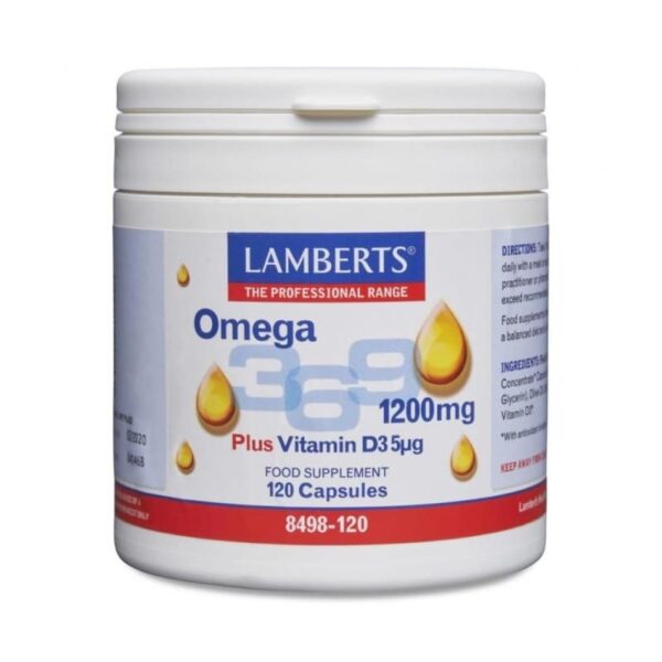 Lamberts Omega 3,6,9 1200 mg 120 κάψουλες
