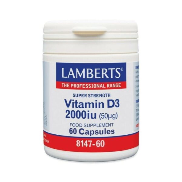 Lamberts Vitamin D3 2000 IU 60 κάψουλες