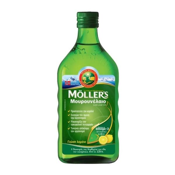 Moller’s Μουρουνέλαιο με γεύση λεμόνι 250ml