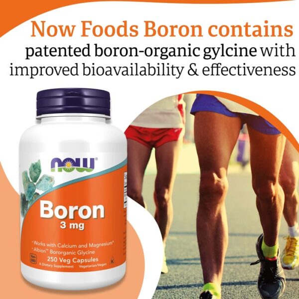 Boron 3mg – NOW Foods 250 κάψουλες