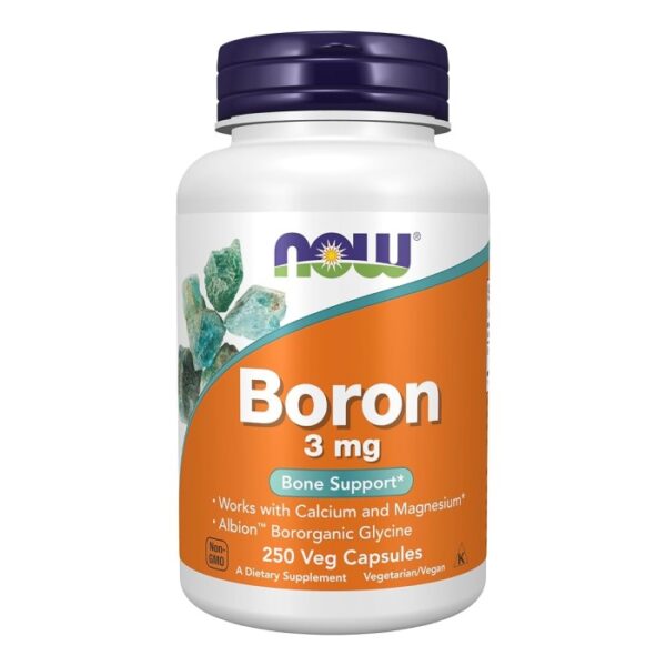 Boron 3mg – NOW Foods 250 κάψουλες