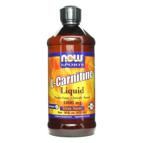 L-carnitine Liquid 1000mg – Citrus – NOW Foods 473ml