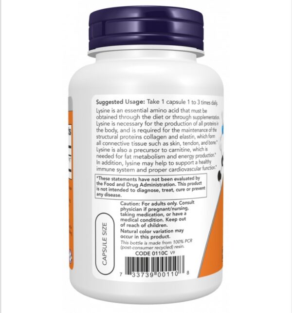 L-Λυσίνη 500 mg – NOW Foods 250 veg κάψουλες