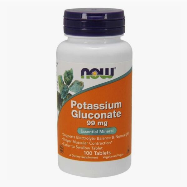 Potassium Gluconate 99mg – NOW Foods 100 ταμπλέτες