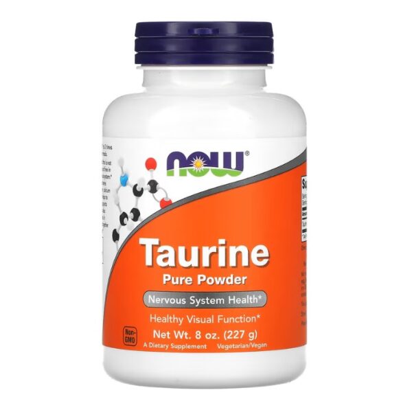 Taurine Pure Powder 227 g – NOW Foods