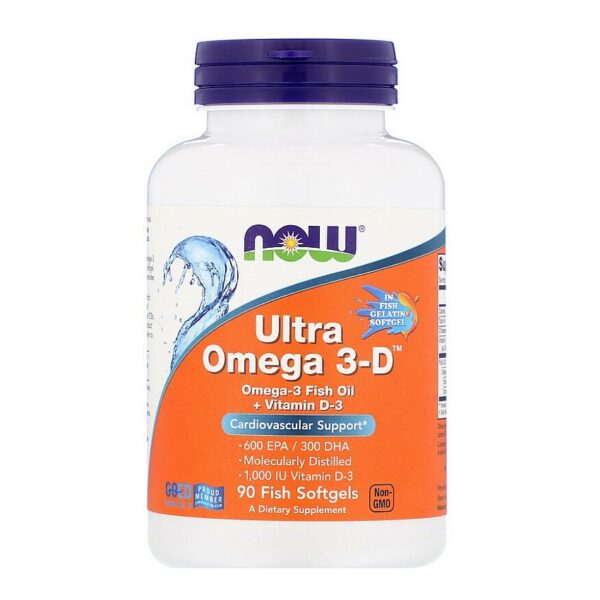 Ultra Omega 3-D™ – NOW Foods 90 κάψουλες